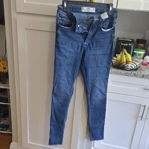 Hollister Light Blue High-Rise Jeans